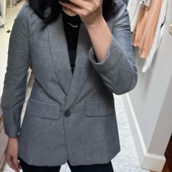 Jcrew NWT linen Women's Blazer jacket size 0p cute - Picture 9 of 9